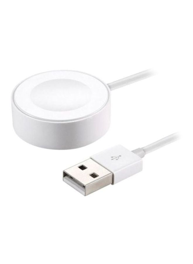 Coteetci Magnetic Charger For Apple Watch White - Image 1