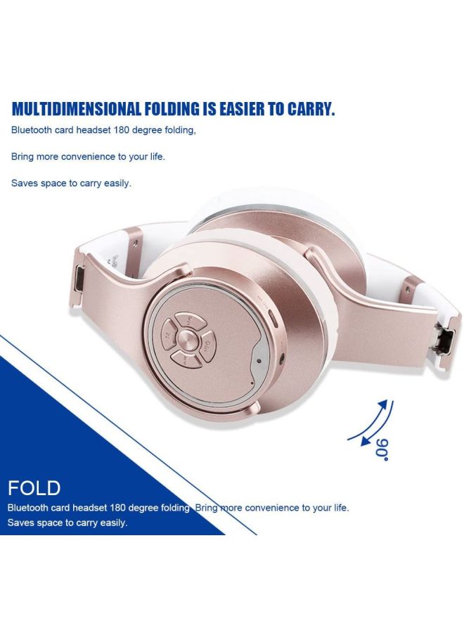 SODO Bluetooth Over-Ear Headphones Rose Gold - Image 4