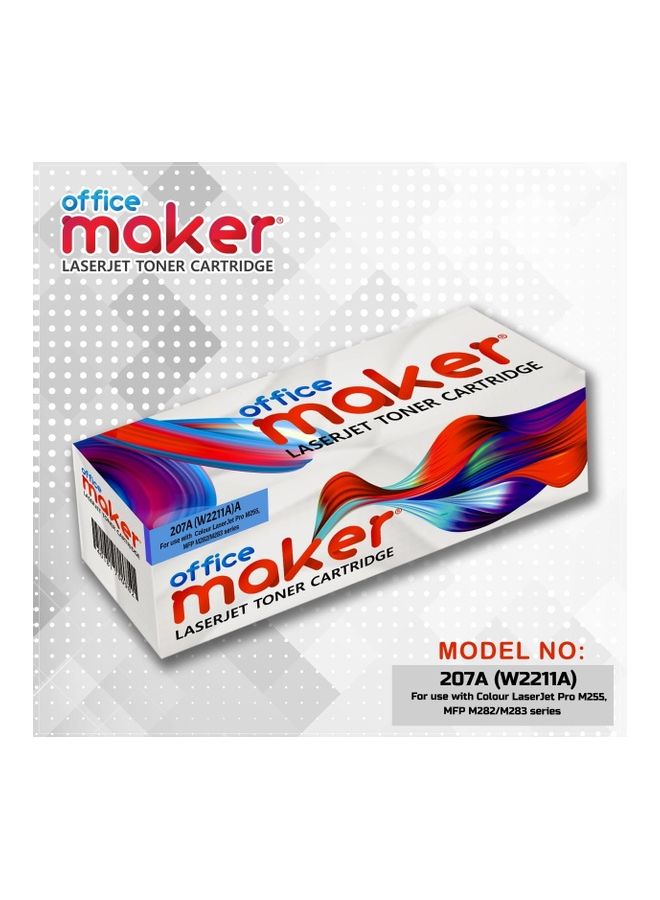 Office Maker Laserjet Toner Cartridge Cyan - Image 1