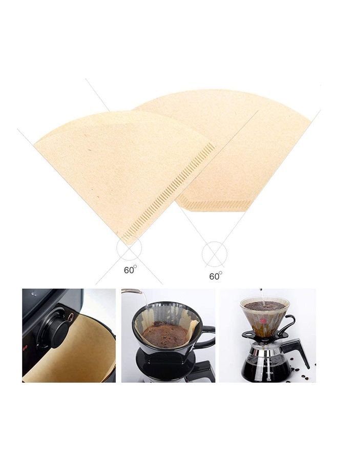 100 Pieces Natural Coffee Dripper Pappers Multicolor 6.3*4.7*4.7inch  - Image 4