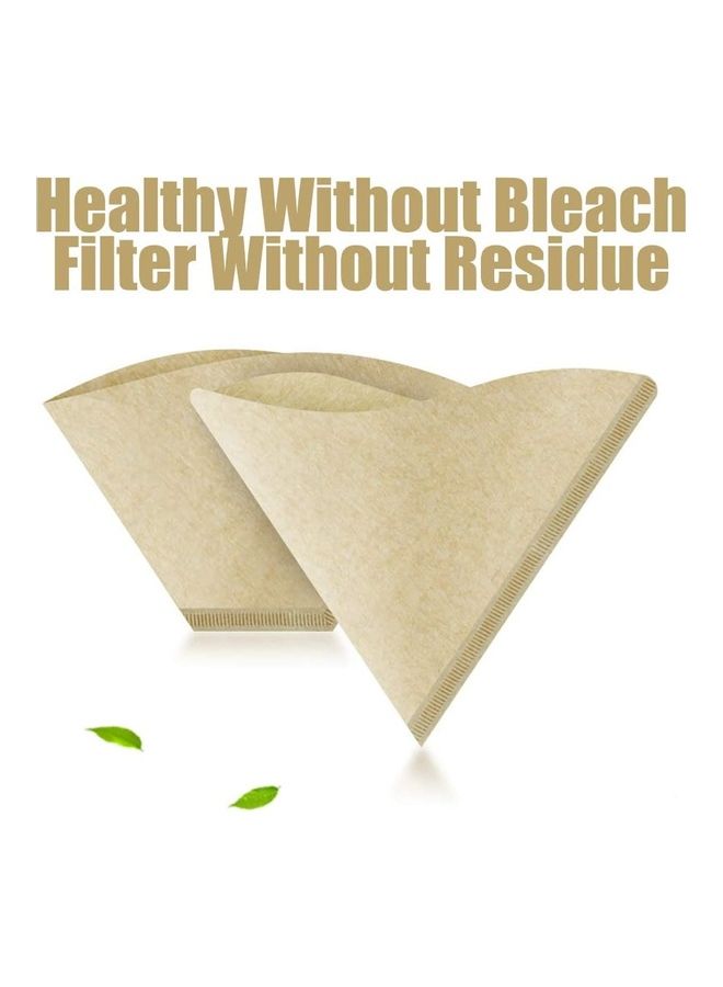 100 Pieces Natural Coffee Dripper Pappers Multicolor 6.3*4.7*4.7inch  - Image 5