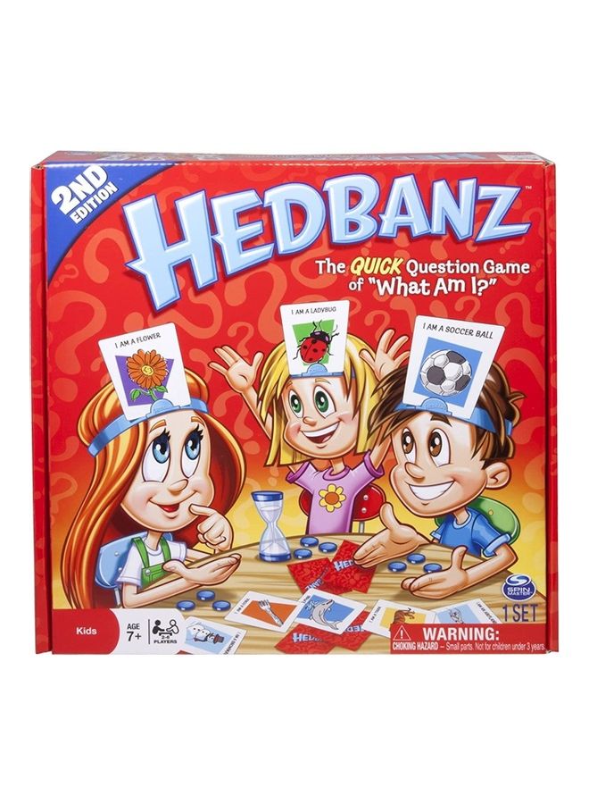 HedBanz Game 2nd Edition The Quick Question Game Of What Am I? 10.3 x 10.3 x 2inch