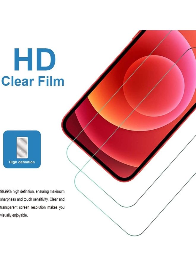 3-Pack Tempered Glass For iPhone 12 Mini (5.4") Screen Protector, Easy Installation Clear