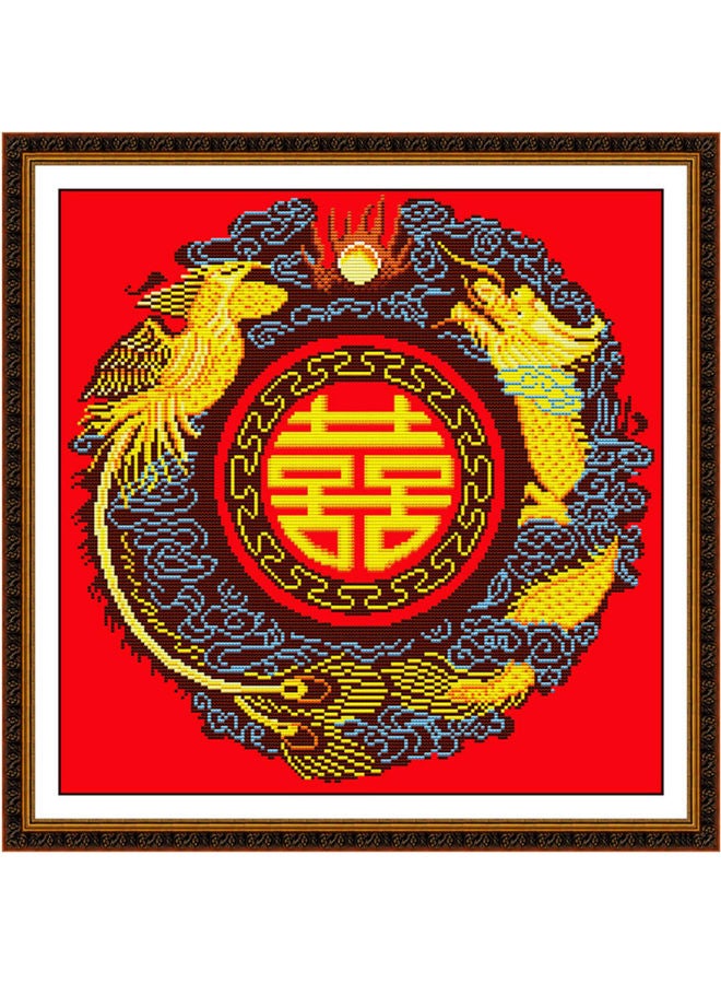 ديسديل مجموعة تطريز ذاتي بالغرزة المتقاطعة مع تصميمٍ مطبوعٍ على القماش ألوان متعددة - Image 1