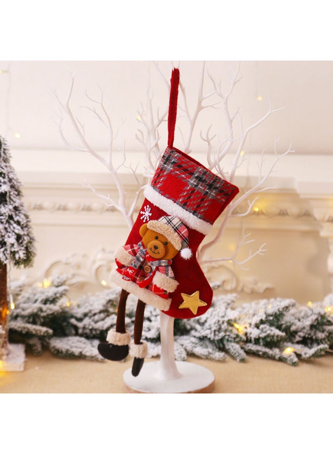 Christmas New Style Creative Doll Christmas Socks And Christmas Tree Pendant multicolor 34.0x18.0x5.0cm - Image 1
