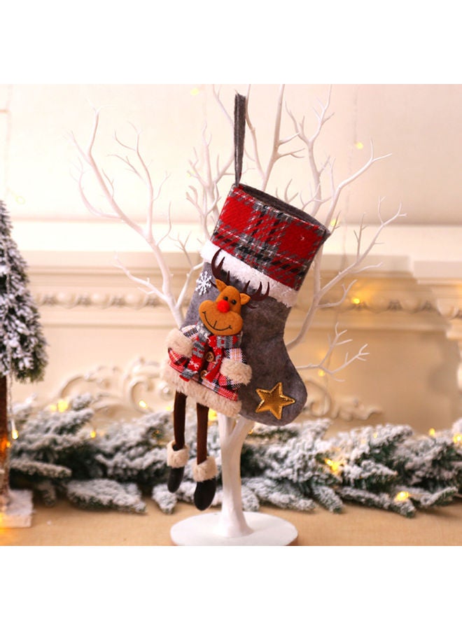 Christmas New Style Creative Doll Christmas Socks And Christmas Tree Pendant multicolor 34.0x18.0x5.0cm - Image 2