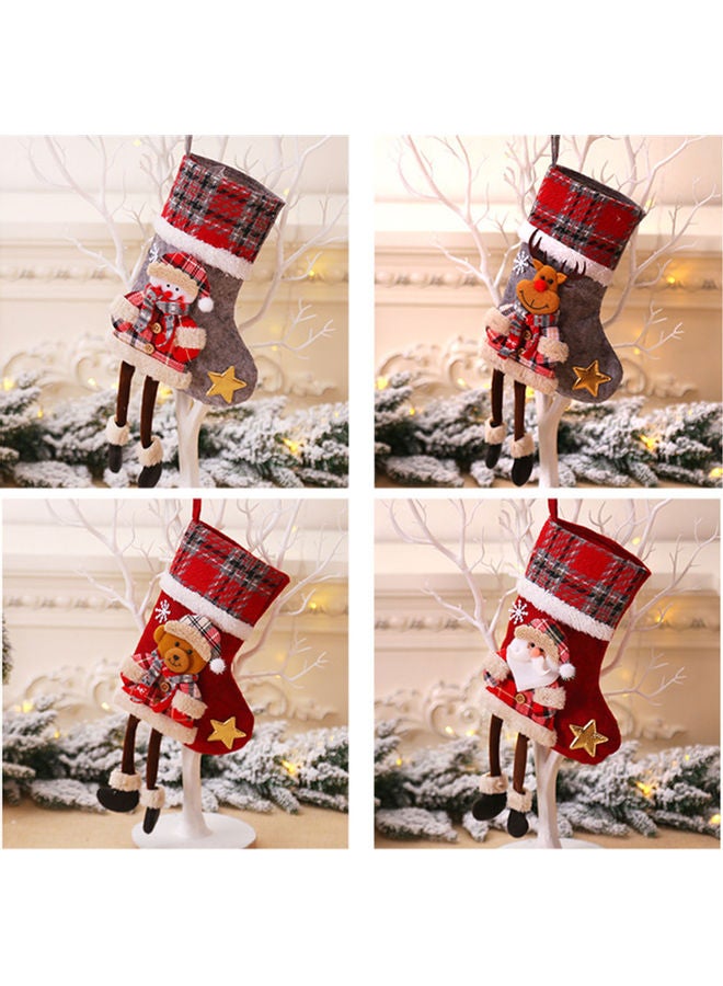 Christmas New Style Creative Doll Christmas Socks And Christmas Tree Pendant multicolor 34.0x18.0x5.0cm - Image 4