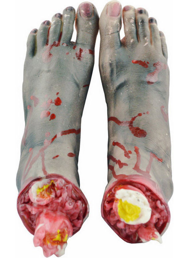 Halloween Horror Props Fake Human Arm Hands And Foot Skin color 22.0x16.0x16.0ml - Image 2