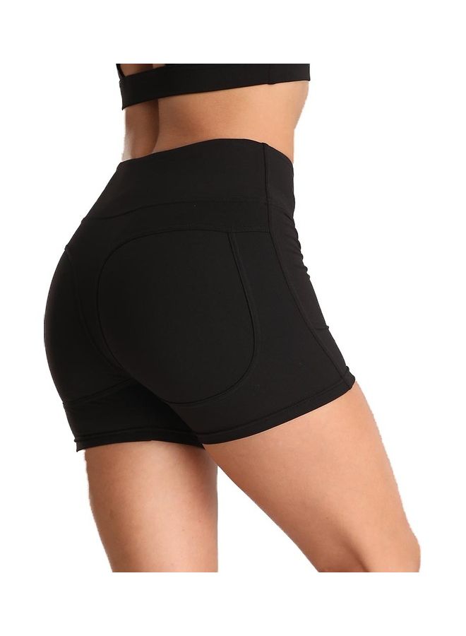 Generic High Waist Quick Dry Yoga Shorts M  - Image 4