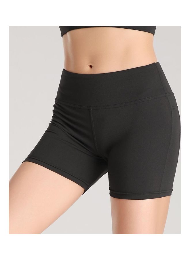 Generic High Waist Quick Dry Yoga Shorts M  - Image 5