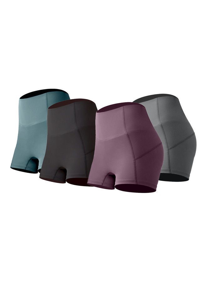 Generic High Waist Seamless Yoga Shorts M  - Image 4