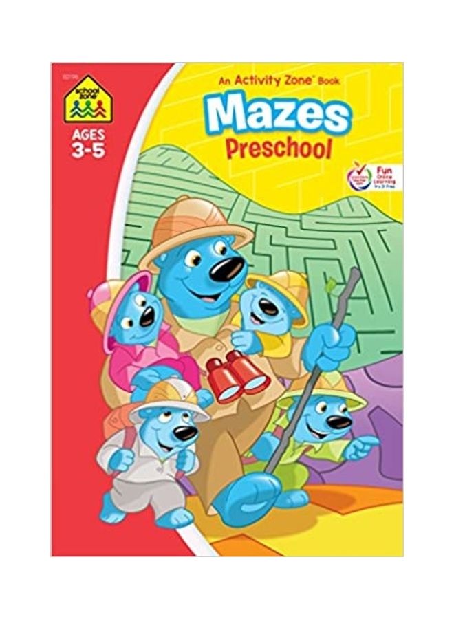 Mazes Preschool Ages 3-5 32P Paperback English by School Zone - 2019