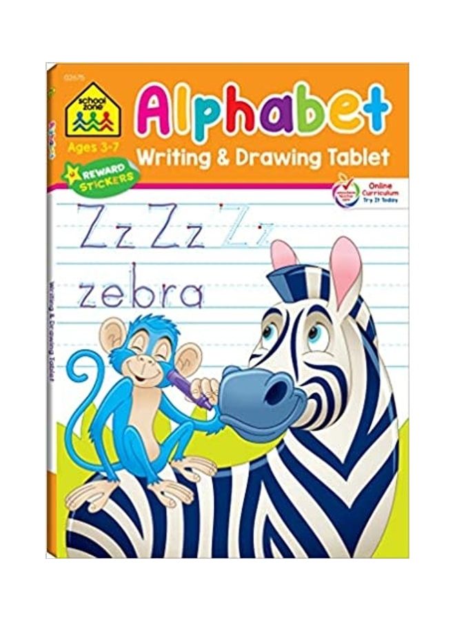Alphabet Writing & Drawing Tablet 96P Ages 3-7 Paperback English by School Zone - 38544 