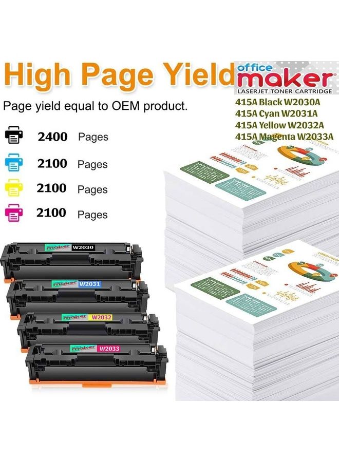 Office Maker 415A Color Toner Cartridge multicolour - Image 2