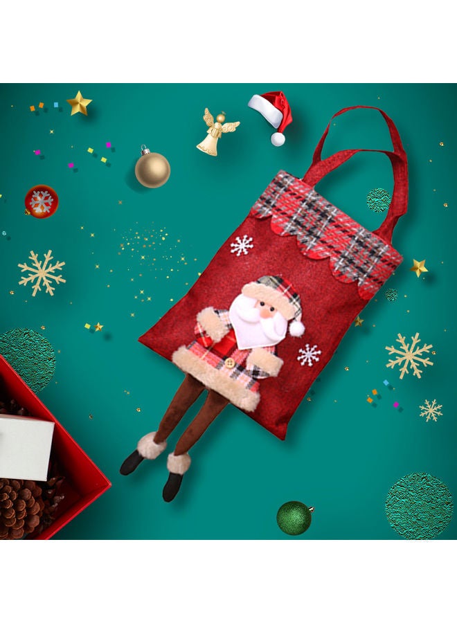 New Style Creative Doll Christmas Bag And Christmas Tree Pendant Red - Image 5