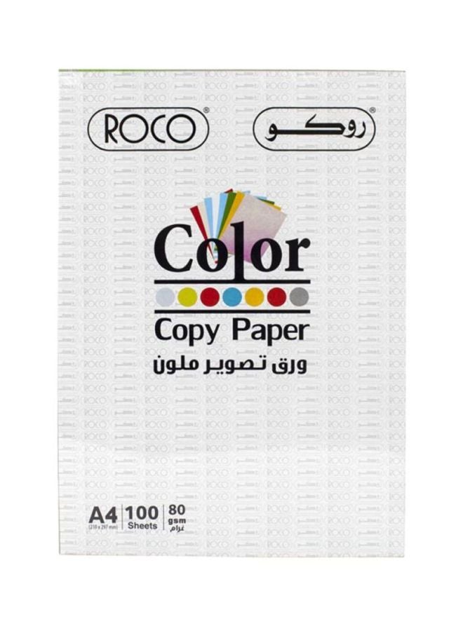 ROCO 100-Piece A4 Color Copy Paper