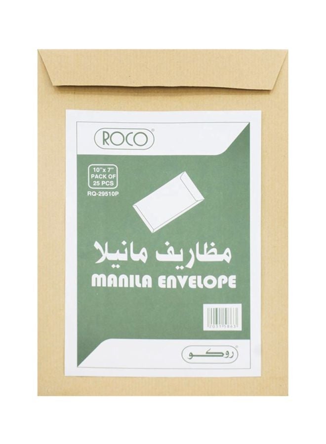 ROCO 25-Piece Manila Catalog Envelope Brown