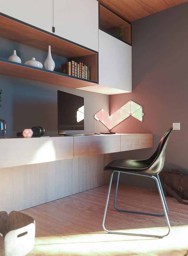Nanoleaf - Light Panels Smarter Kit Rhythm Edition (9 panels + 1 controller) Multicolour - Image 1