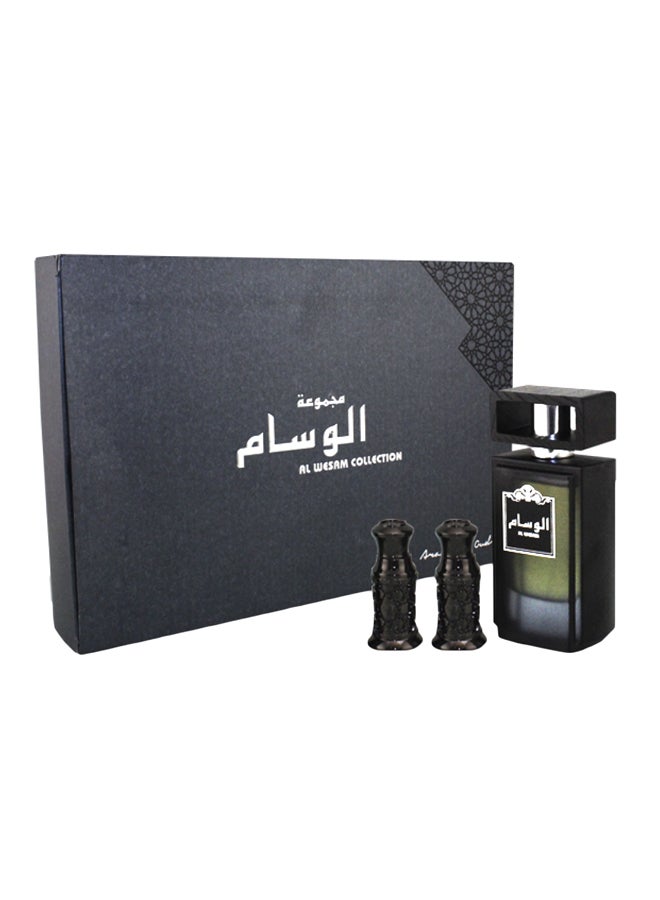 Arabian Oud Al Wisam Gift Set Maajoun Al Arabia (50gm), Royal Mabthooth (40gm), Musk (4gm), Sultan Perfume (4gm), Spray Vial