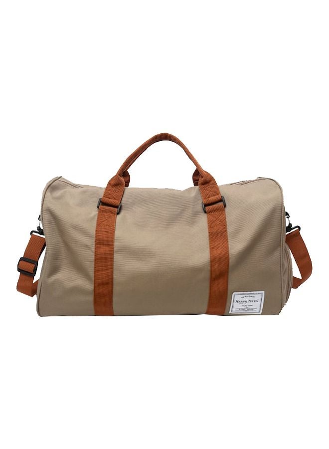 Beauenty - Vintage Duffel Bag Beige/Brown - Image 1