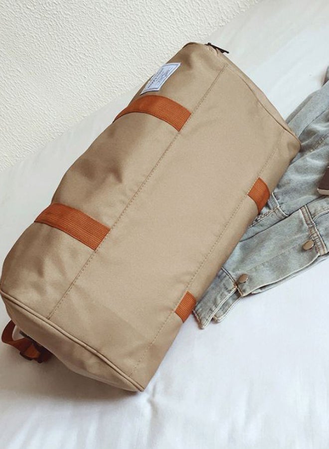 Beauenty - Vintage Duffel Bag Beige/Brown - Image 1