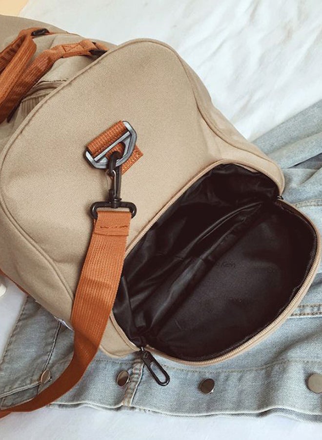 Beauenty - Vintage Duffel Bag Beige/Brown - Image 1