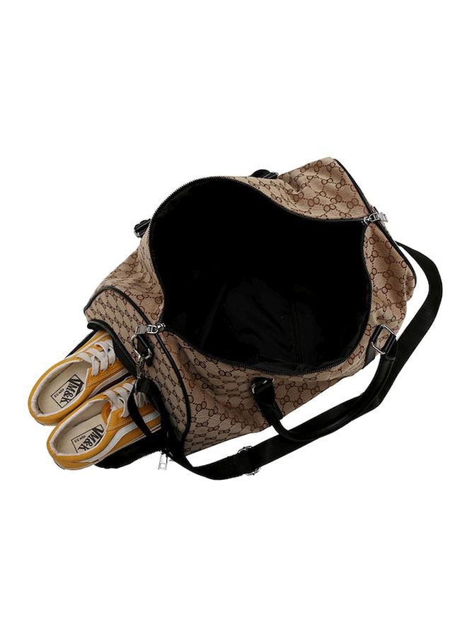 Beauenty - Printed Duffel Bag Brown/Black - Image 1