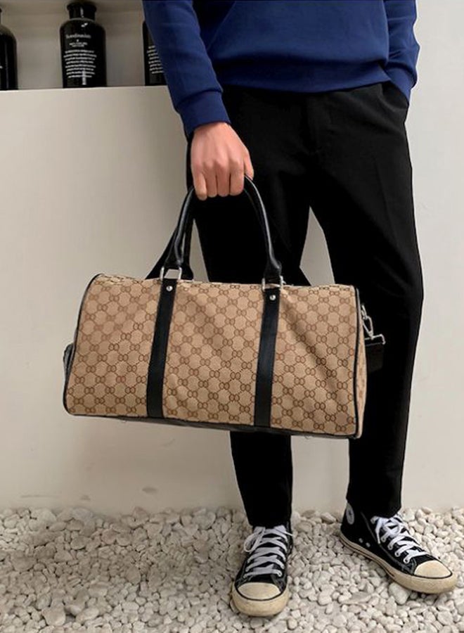 Beauenty - Printed Duffel Bag Brown/Black - Image 1
