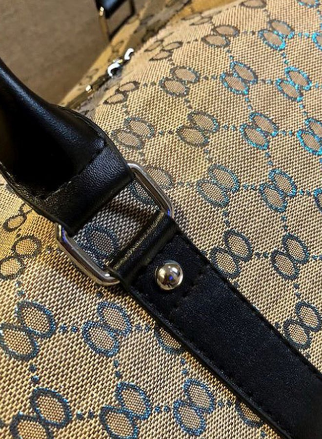 Beauenty - Printed Duffel Bag Brown/Black - Image 1