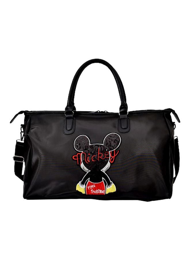 Mickey Mouse Printed Shoulder Bag Black/Red/Yellow
