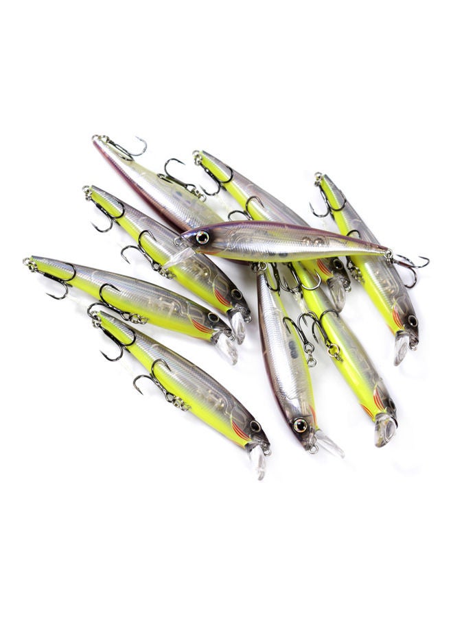 Generic - 9.5cm 10g Minnow Fishing Lures Artificial Hard Swimbait Floating Lure Freshwater Saltwater Pike Bass Fishing Bait 02 15*2.3*4.2cm - Image 1