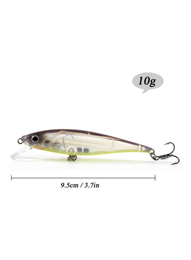 Generic - 9.5cm 10g Minnow Fishing Lures Artificial Hard Swimbait Floating Lure Freshwater Saltwater Pike Bass Fishing Bait 02 15*2.3*4.2cm - Image 1