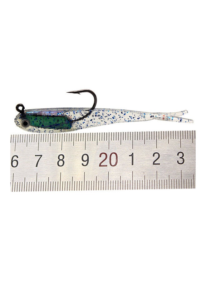 Generic - 10Pcs 75mm 6g Fishing Lures with Jig Head Hook Jigs Soft Fishing Bait 10*2*8cm - Image 1