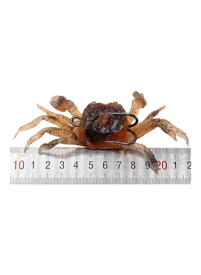 Generic - 3 PCS 10cm 30g Soft Fishing Lures Crab Artificial Bait Soft Fish Bait with Sharp Hook 10*2*3cm - Image 1