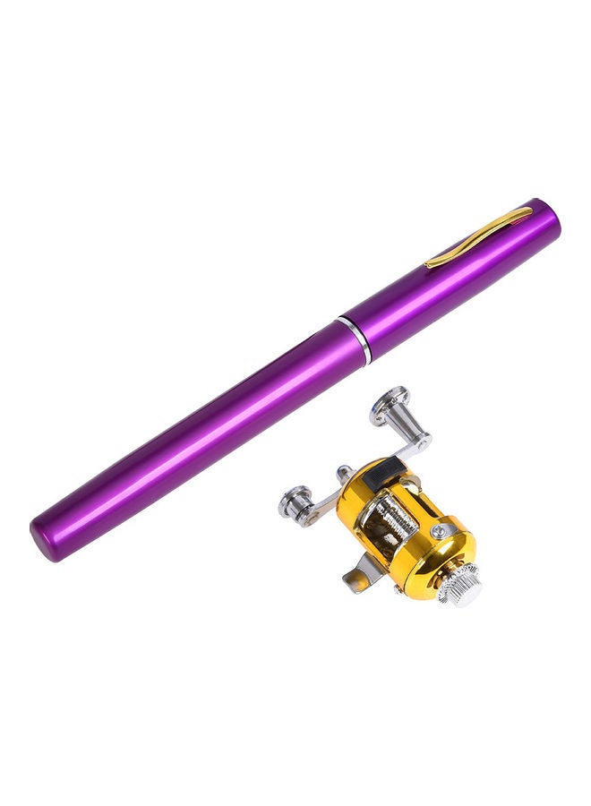 Generic Telescopic Portable Pocket Pen Fishing Rod Reel Combo Kit Set Minii Pen Fishing Rod Pole and Reel Set 26*4*10.5cm  - Image 1
