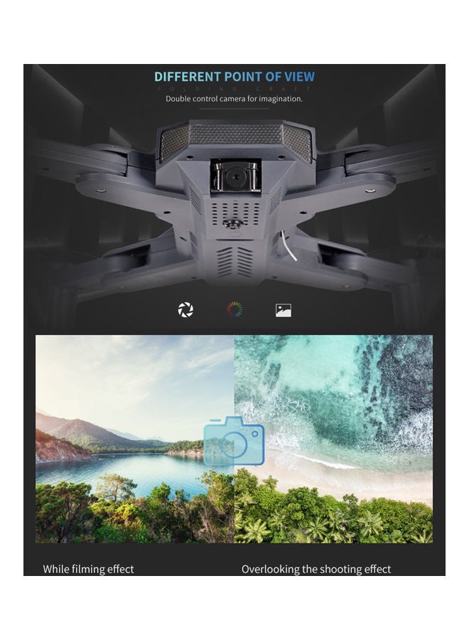 VISUO - VISUO XS816 Drone with Camera 4K Wifi FPV Optical Flow Positioning Gesture Photography Foldable Quadcopter Altitude Hold Drone 24*11.2*21.5cm - Image 1