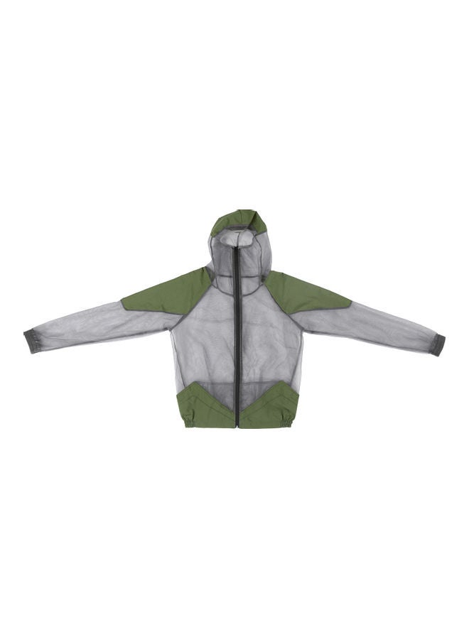 Generic Outdoor Mosquito Repellent Suit Bug Jacket Mesh Hooded  XXXL 15*1*12cm - Image 2