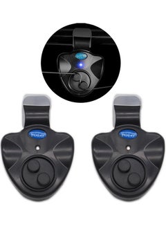 2pcs Electronic Fishing Bite Alarm with Sound LED Lights Indicator Fish Bite Alarms 13.2*4*6.6cm