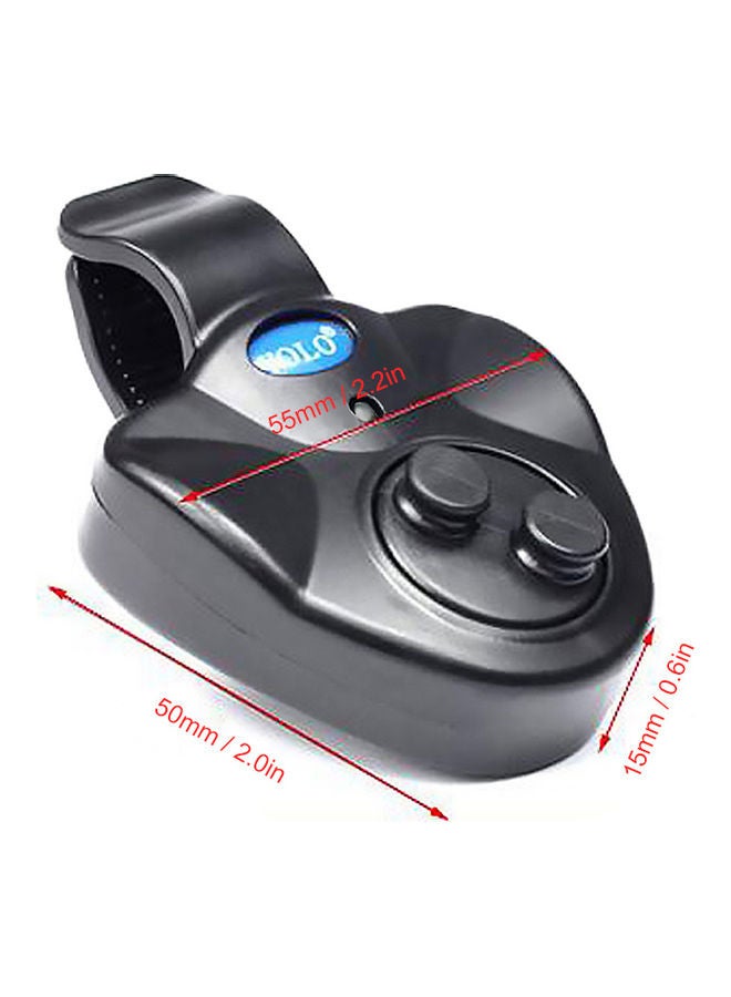 Generic - 2pcs Electronic Fishing Bite Alarm with Sound LED Lights Indicator Fish Bite Alarms 13.2*4*6.6cm - Image 1
