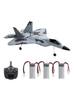 WLtoys XKS A180 RC Plane 3 Channel Remote Control Airplane Ready to Fly Brushless Motor 3D 6G Mode Stunt Flying Rudder Adjustable RC Foam Airplane with 3 Batteries 45*10.5*32cm