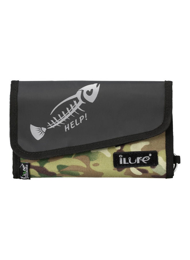 Generic Fishing Jig Bag Portable Folding Fishing Bag Pouch for Soft Lures Baits 22*2.5*13cm - Image 1