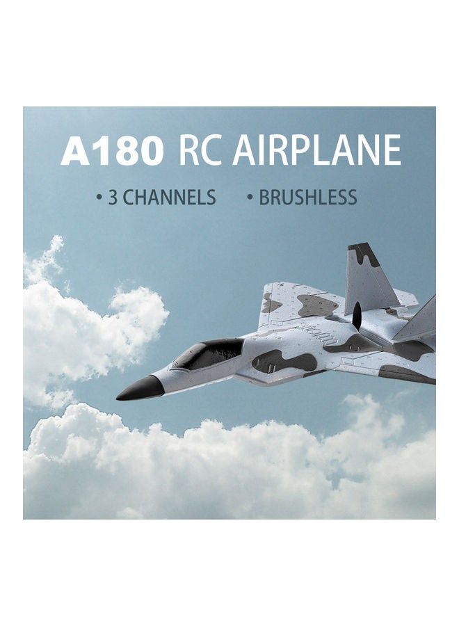WLtoys - WLtoys XKS A180 RC Plane 3 Channel Remote Control Airplane Ready to Fly Brushless Motor 3D 6G Mode Stunt Flying Rudder Adjustable RC Foam Airplane with 3 Batteries 45*10.5*32cm - Image 1