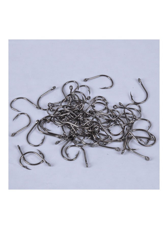 Generic - Lixada 500pcs Carbon Steel Fishing Hooks 3# -12# 10 Sizes with Hole Fishing Tackle Box 13*2.6*7cm - Image 1