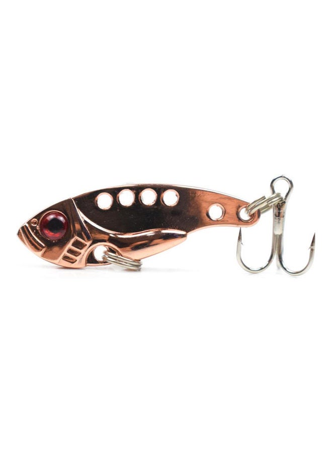 Generic VIB Metal Fishing Lure Vivid Vibrations Lure Fishing Bait Artificial Hard Bait Fishing Tackle Lure 3D Eyes 1.4in/0.1oz 6*1*4cm - Image 1