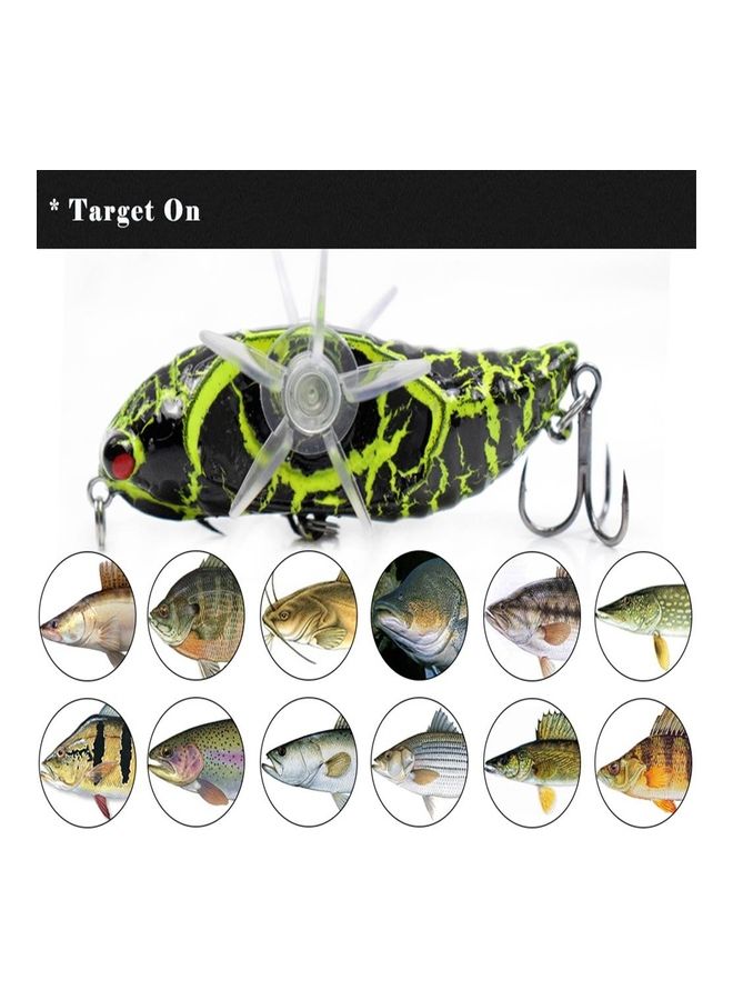 Generic - Cicada Lures with Rotational Double Propeller Wings Bionic Fishing Lure Floating Bait Artificial Bait Lifelike Insect Fishing Tackle 3in/0.5oz 05 14*4.5*8cm - Image 1