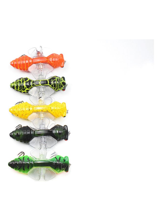 Generic - Cicada Lures with Rotational Double Propeller Wings Bionic Fishing Lure Floating Bait Artificial Bait Lifelike Insect Fishing Tackle 3in/0.5oz 03 14*4.5*8cm - Image 1