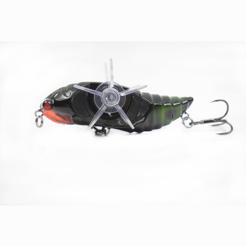 Generic - Cicada Lures with Rotational Double Propeller Wings Bionic Fishing Lure Floating Bait Artificial Bait Lifelike Insect Fishing Tackle 3in/0.5oz 03 14*4.5*8cm - Image 1