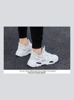 Beauenty Lightweight Lace-Up Running Shoes White  - Image 3