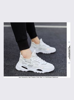 Beauenty Lightweight Lace-Up Running Shoes White  - Image 4