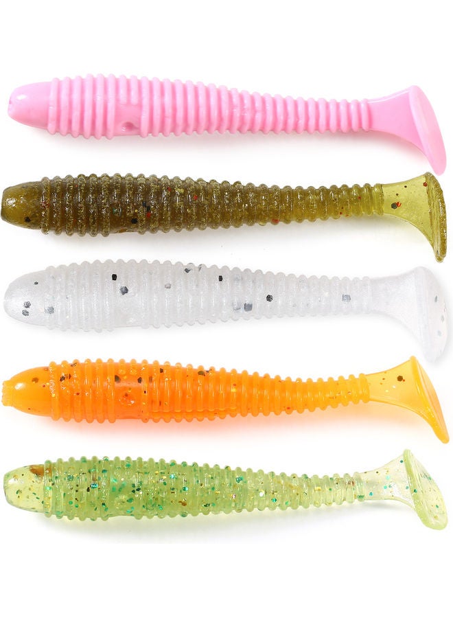 Generic - Artificial Soft Fishing Lure Artificial Silicone Worm Bait Fishing Bait Tackle Tool 03 16*2.5*9cm - Image 1
